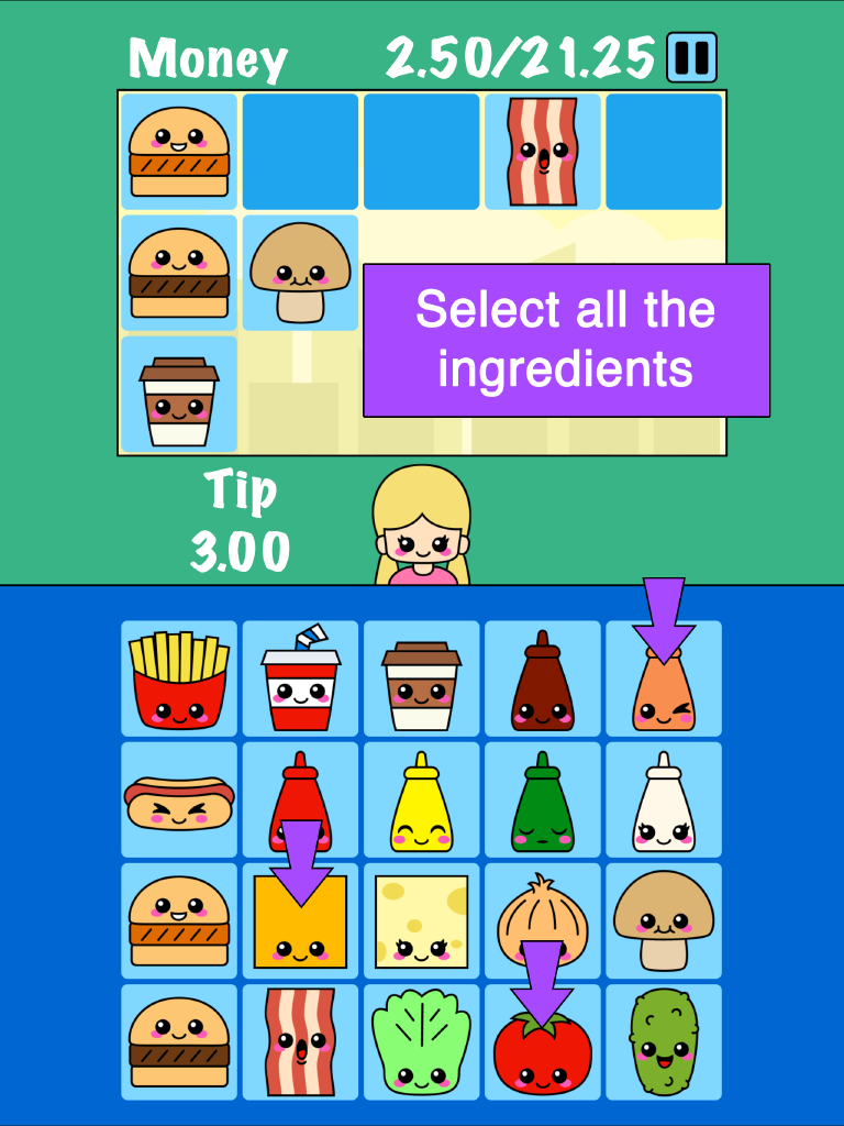 Burger Memory Game