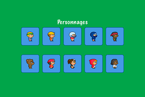 villagers vs robots run personnages